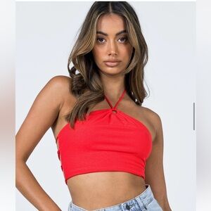 Princess Polly Matilda Top Red